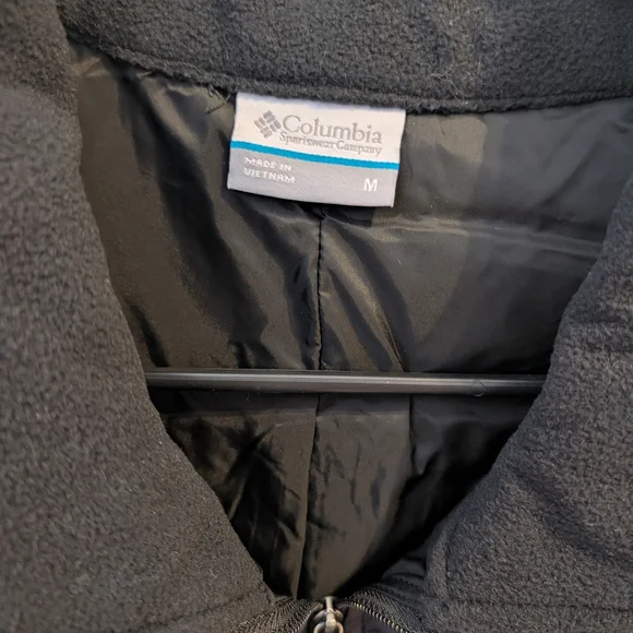 Columbia Black Fleece-Lined Vest - Picture 2 of 4